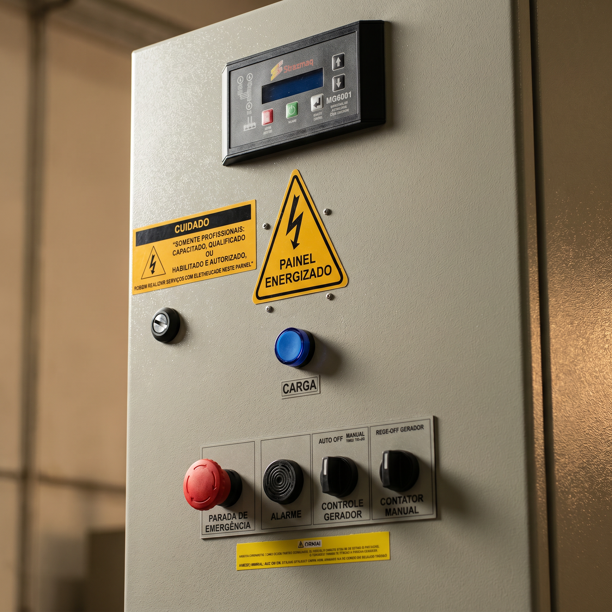 Quadro de Transferência Automática (QTA) Strazmaq instalado em sala técnica